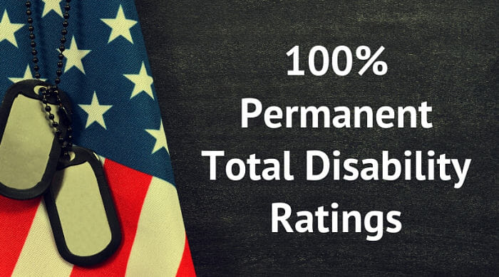 100% Permanent Total Disability Ratings