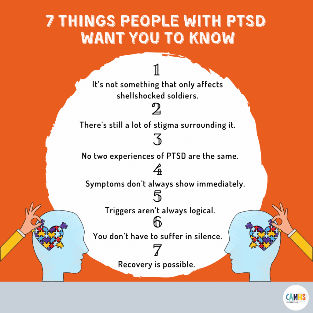 7 THINGS PEOPLE WITH PTSD WANT YOU TO KNOW ð? â CAMHS Professionals