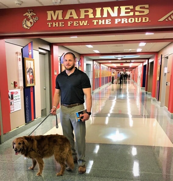 A dog unites a PTSD survivor with a special military family