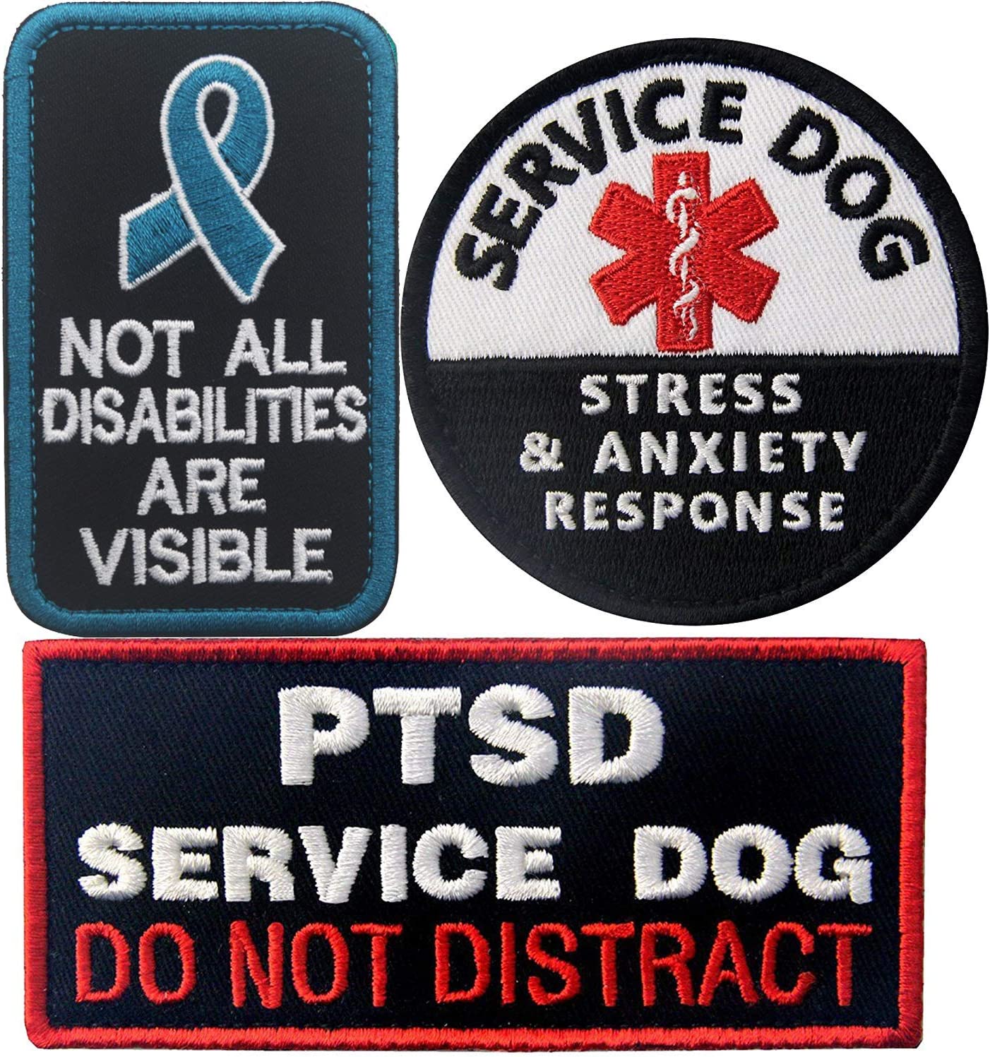 Amazon.com: Service Dog PTSD Do Not Distract, Not All Disabilities are ...
