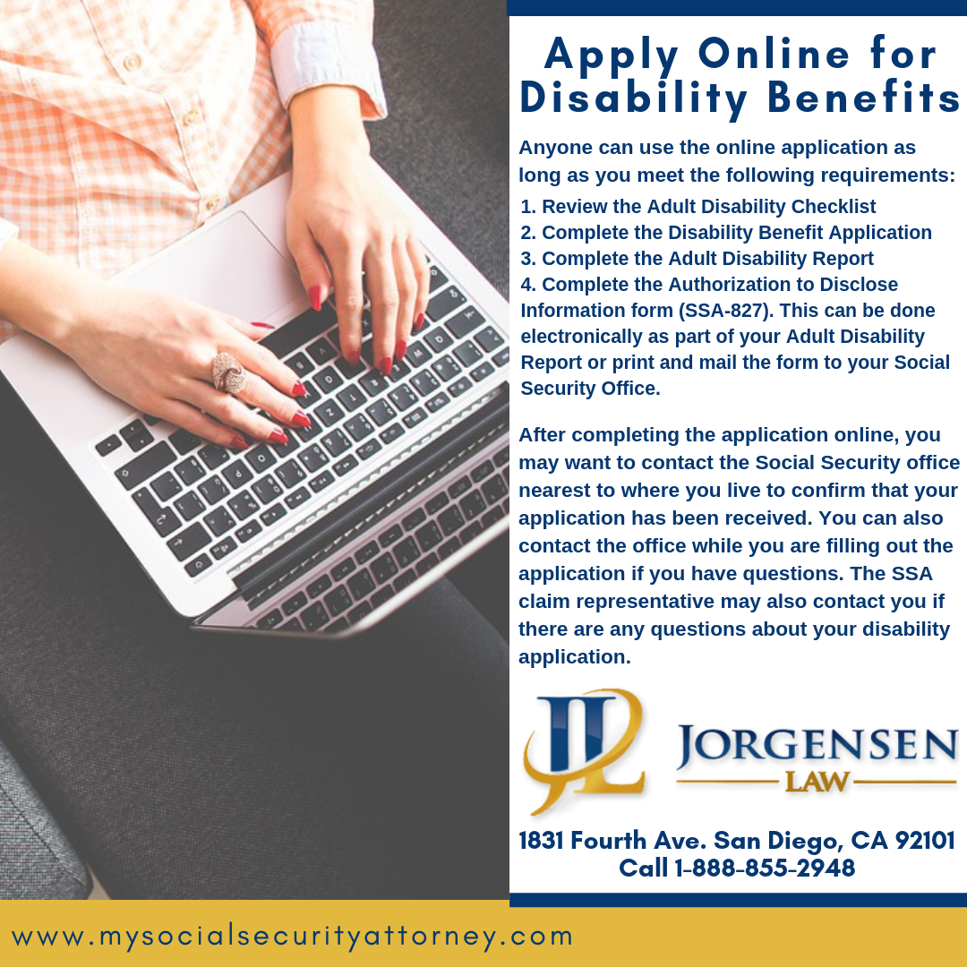 Apply Online for Disability Benefits