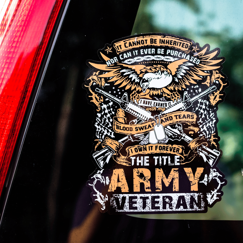 Army Veteran Decal with