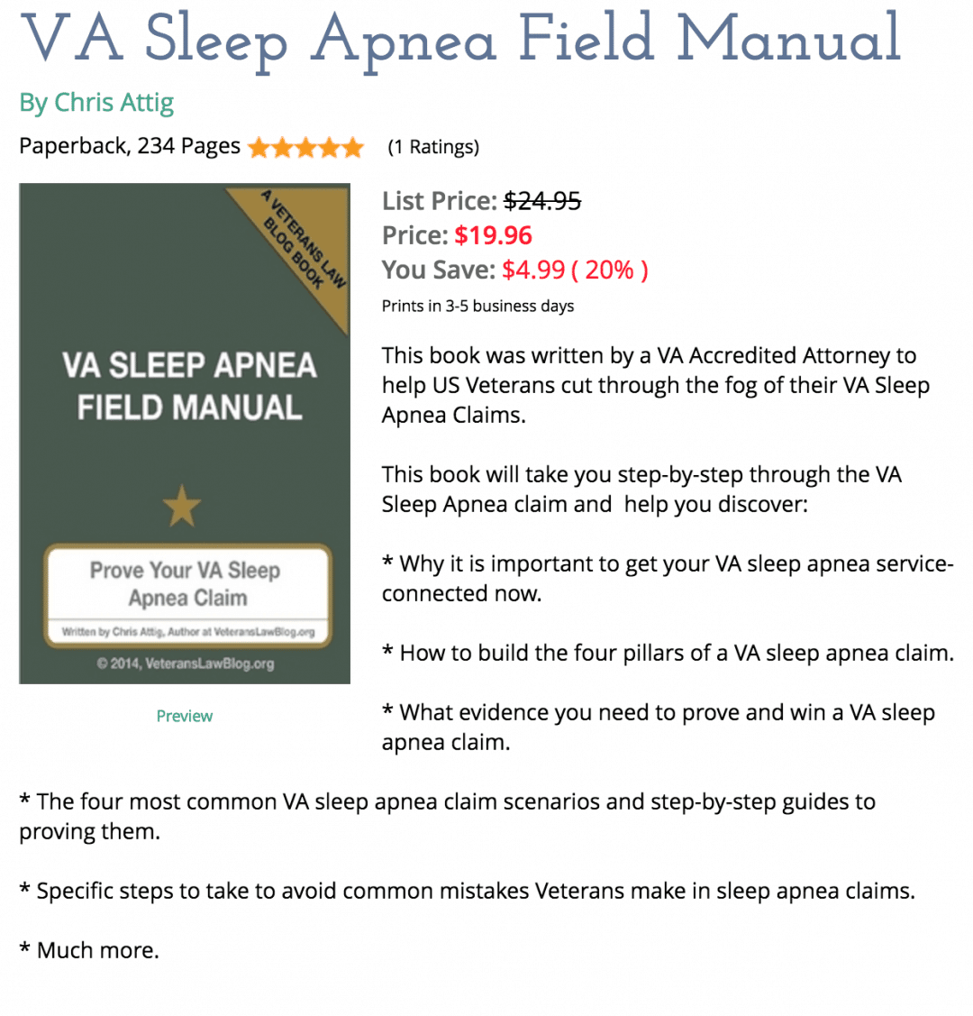 Can You Get Military Disability For Sleep Apnea