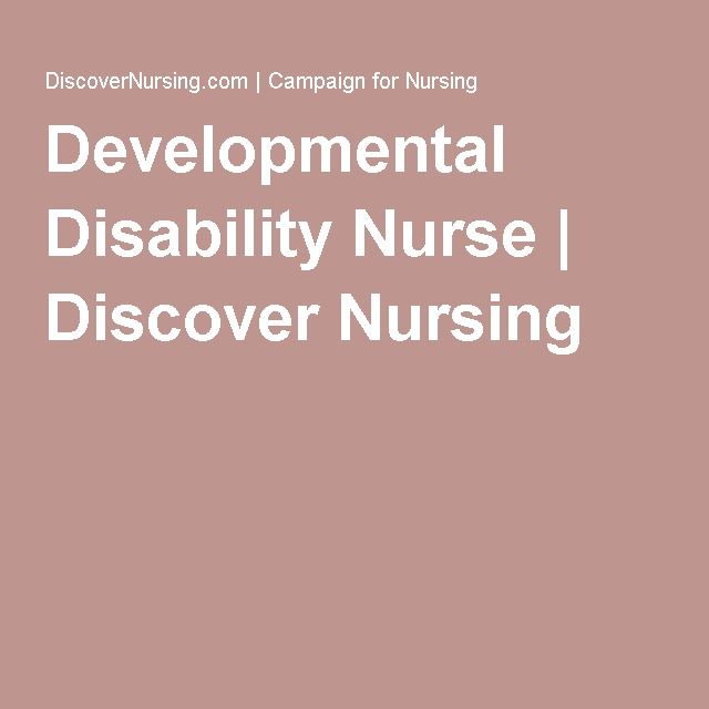 Developmental Disability Nurse