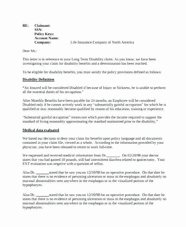 Disability Letter From Doctor Sample  Template Library