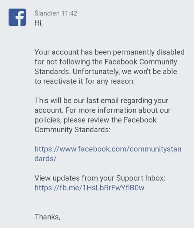 FACEBOOK DISABLED MY ACCOUNT &  I CAN
