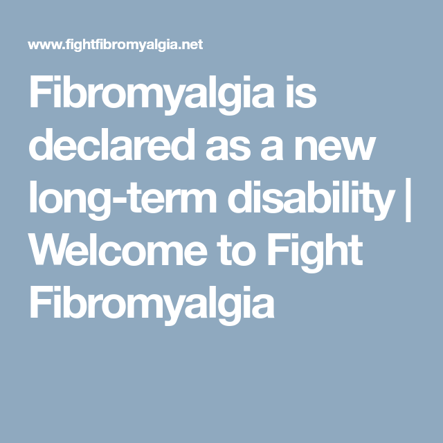 Fibromyalgia is declared as a new long