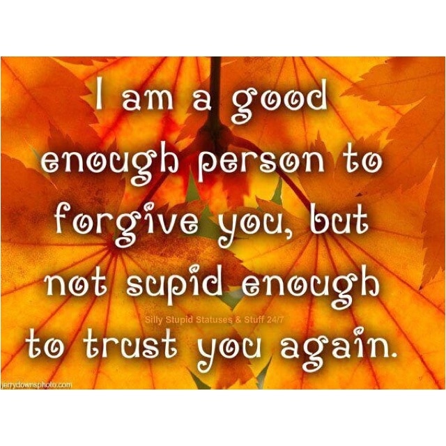 Forgiveness: Forgiveness Vs Trust