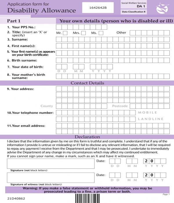 FREE 32+ Allowance Forms in PDF