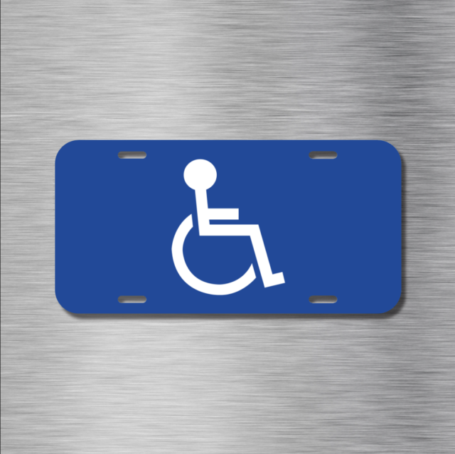 HANDICAP Disabled disability Parking Vehicle License Plate ...