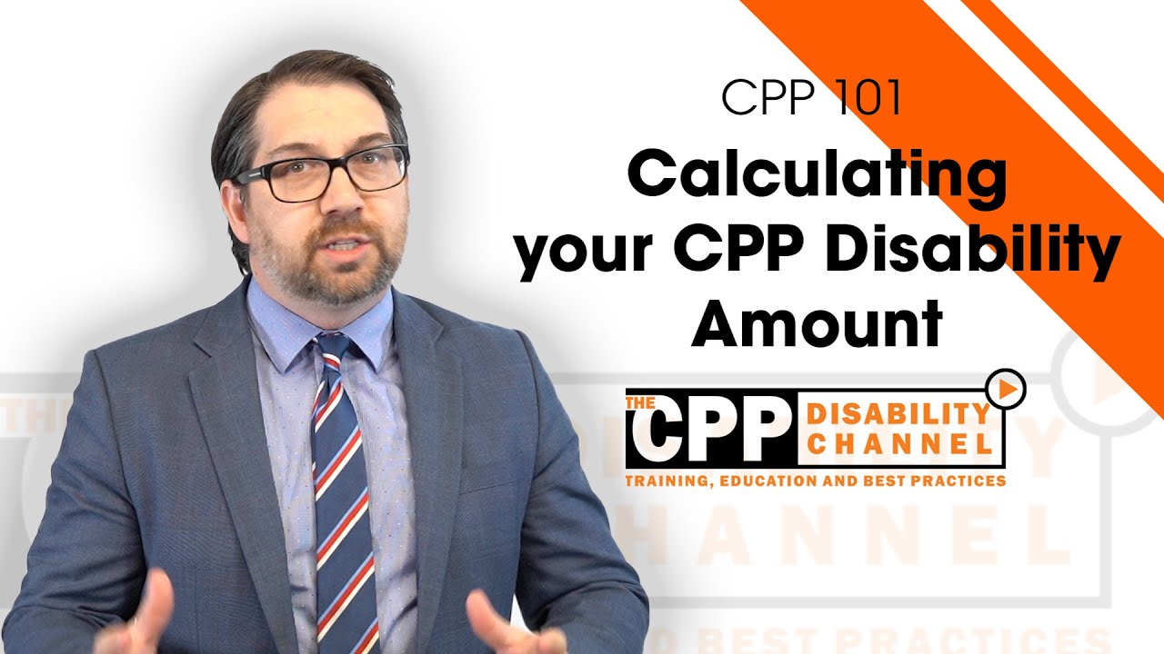 How is the CPP disability benefit calculated?