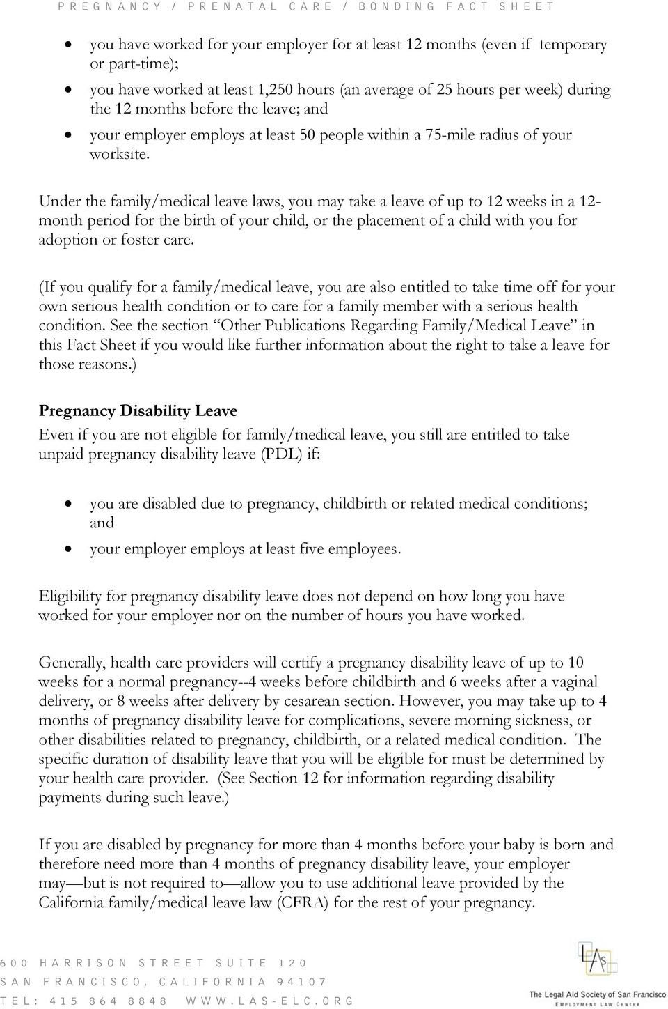 How To Apply For Pregnancy Disability Leave