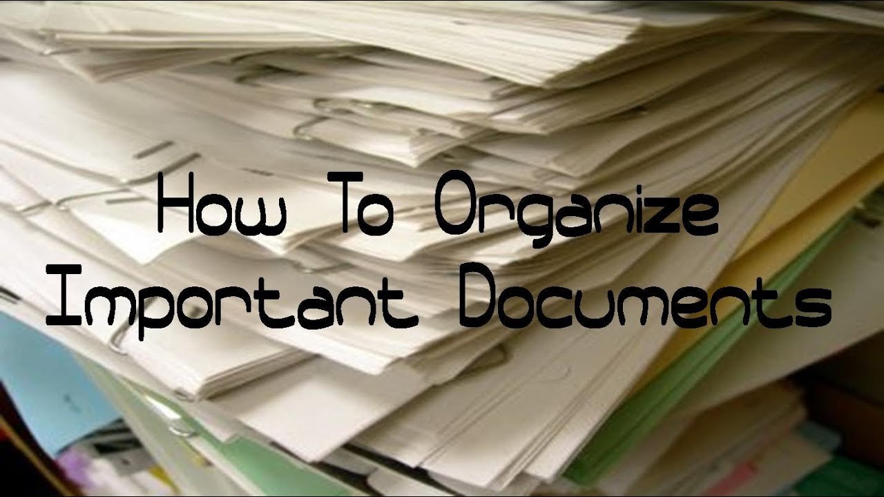 How To Organize Important Documents (Updated Filing System ...