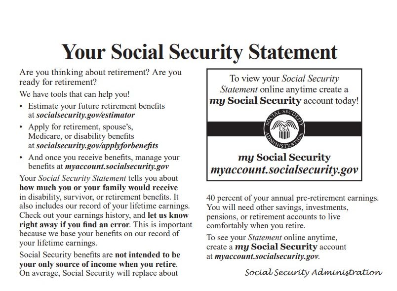 How to Read Your Social Security Disability Statement ...