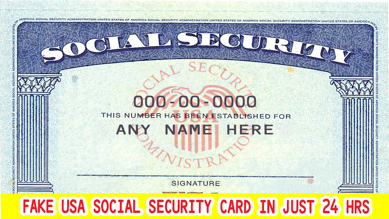 I will Design or Edit Your Social Security Card Number and Name in ...