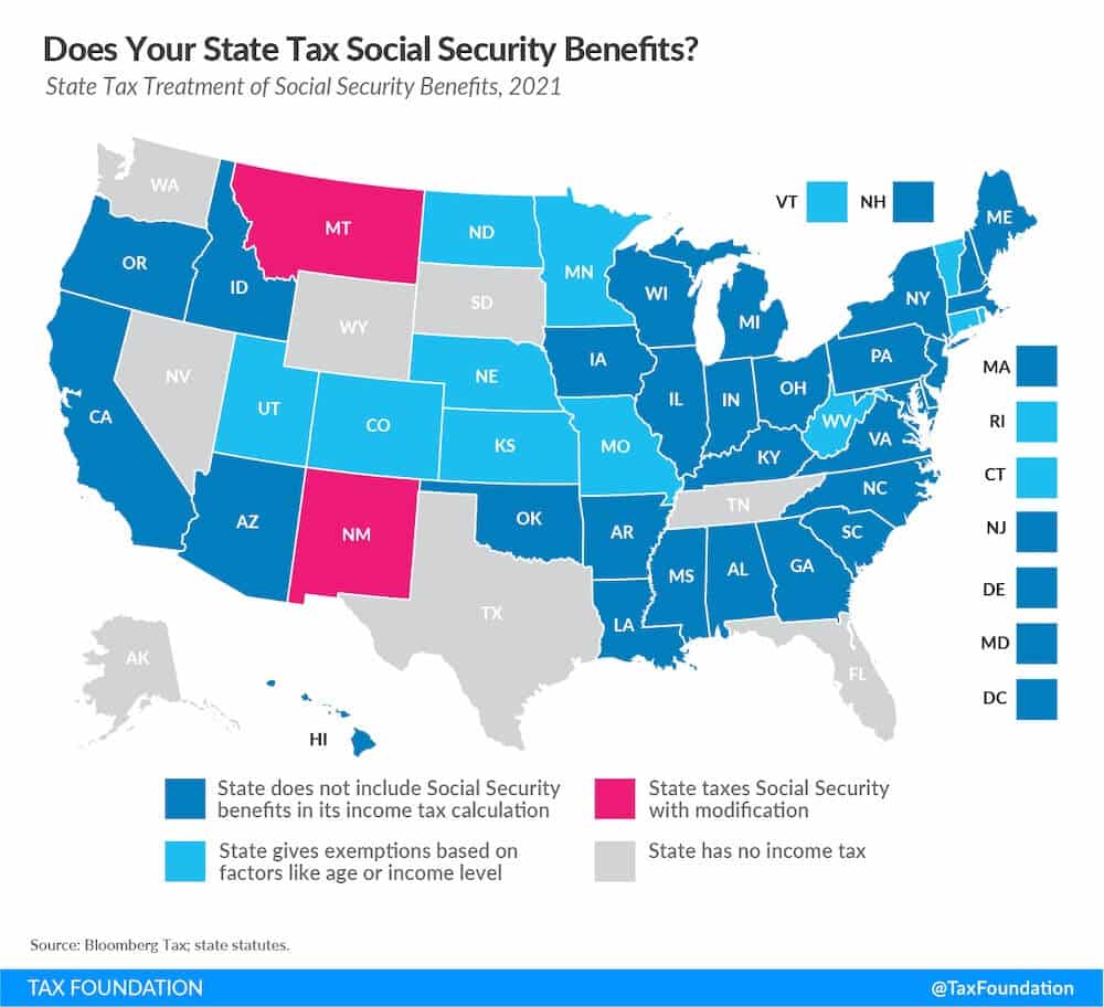 Is Social Security Taxed In Your State?