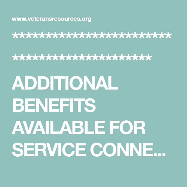 List of Benefits due to Service Connected disability (With images ...