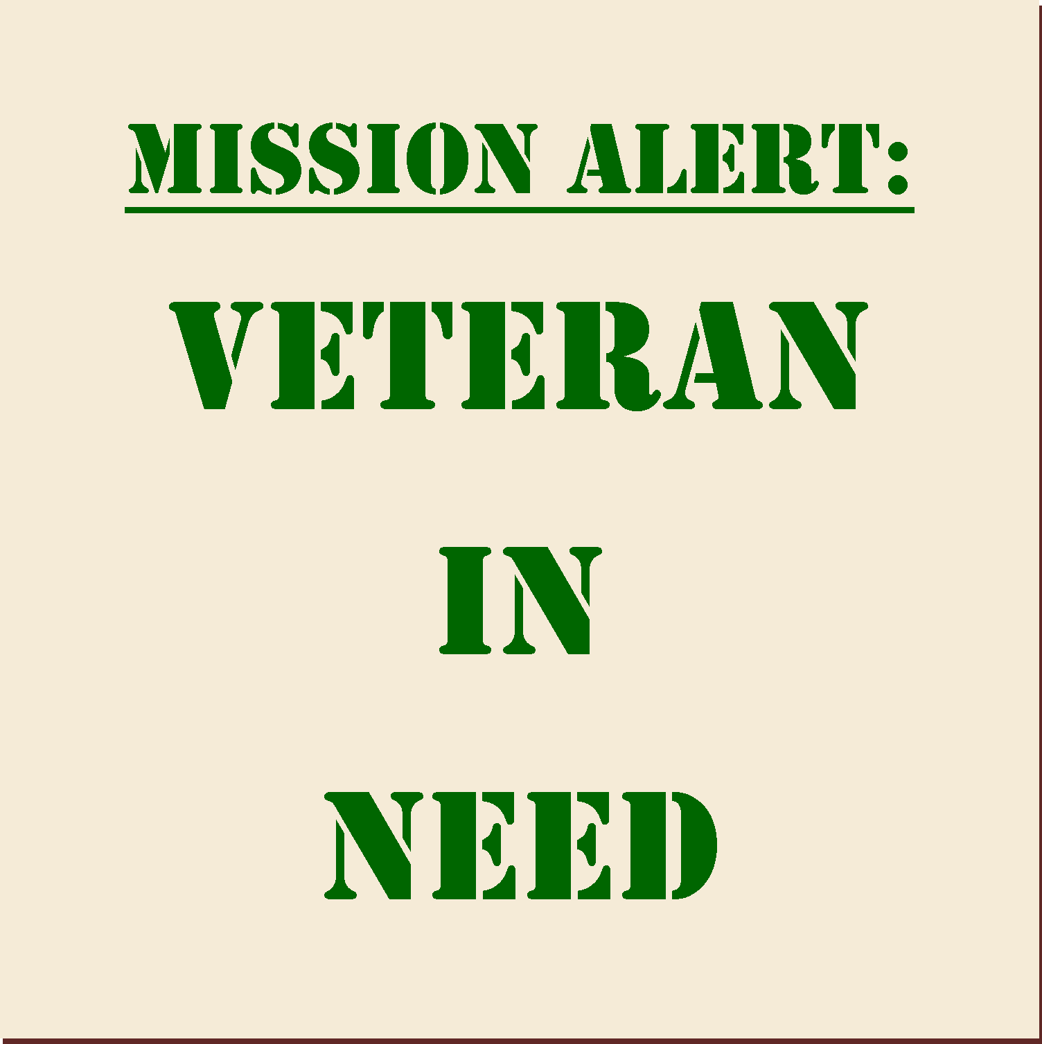 Marine Veteran needs assistance.  collection date Saturday 9/20 ...