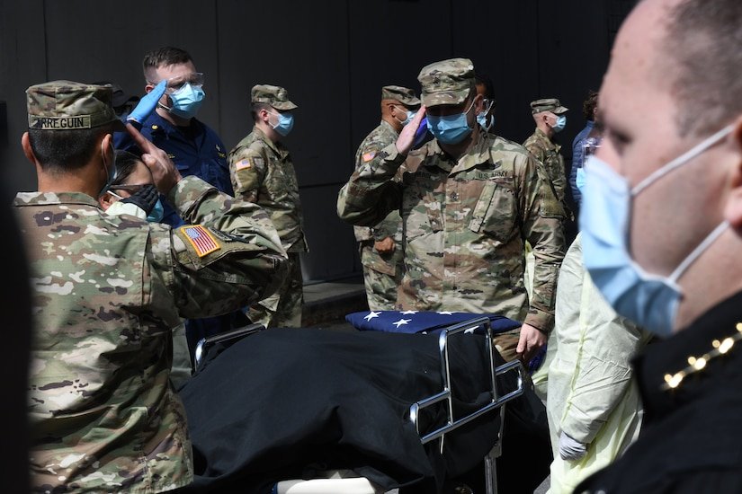 military members honor veteran who died at ny field hospital national