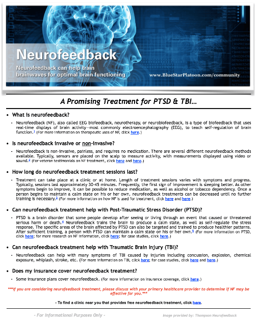 Neurofeedback Treatment for PTSD &  TBI