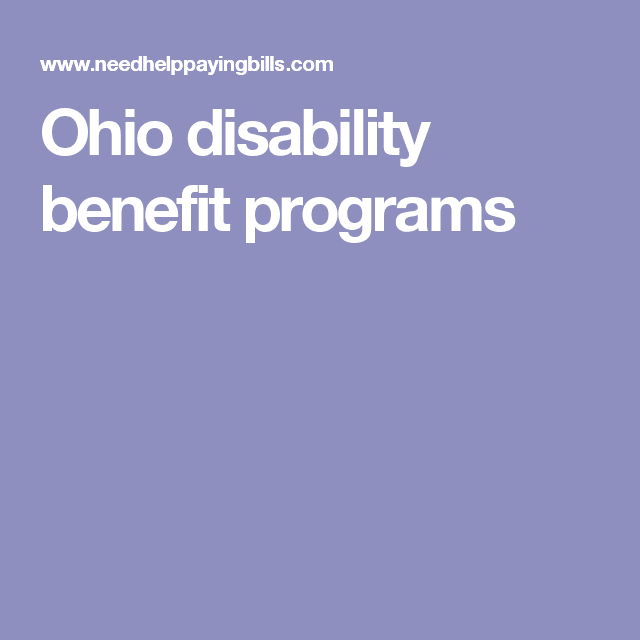 Ohio disability benefit programs