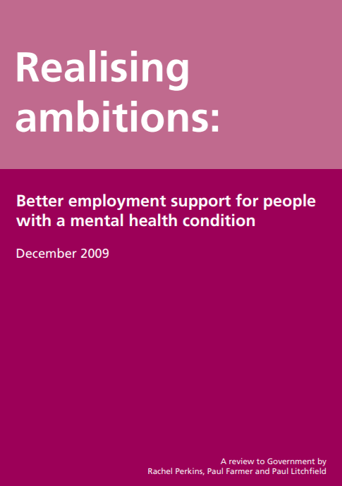 Realising Ambitions: Better Employment Support for People ...