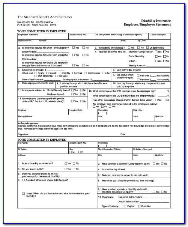 Social Security Disability Printable Forms