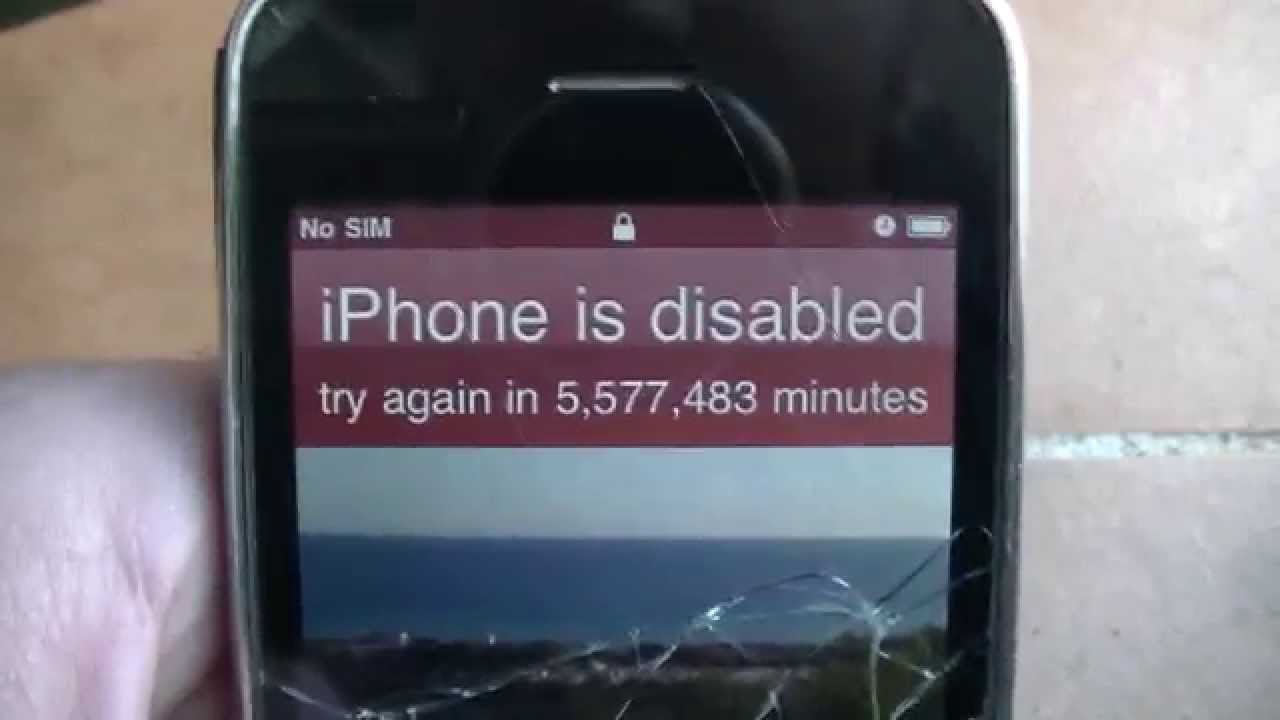 TRYING UNLOCK THIS: Iphone is disabled try again in X minutes x=5.677. ...