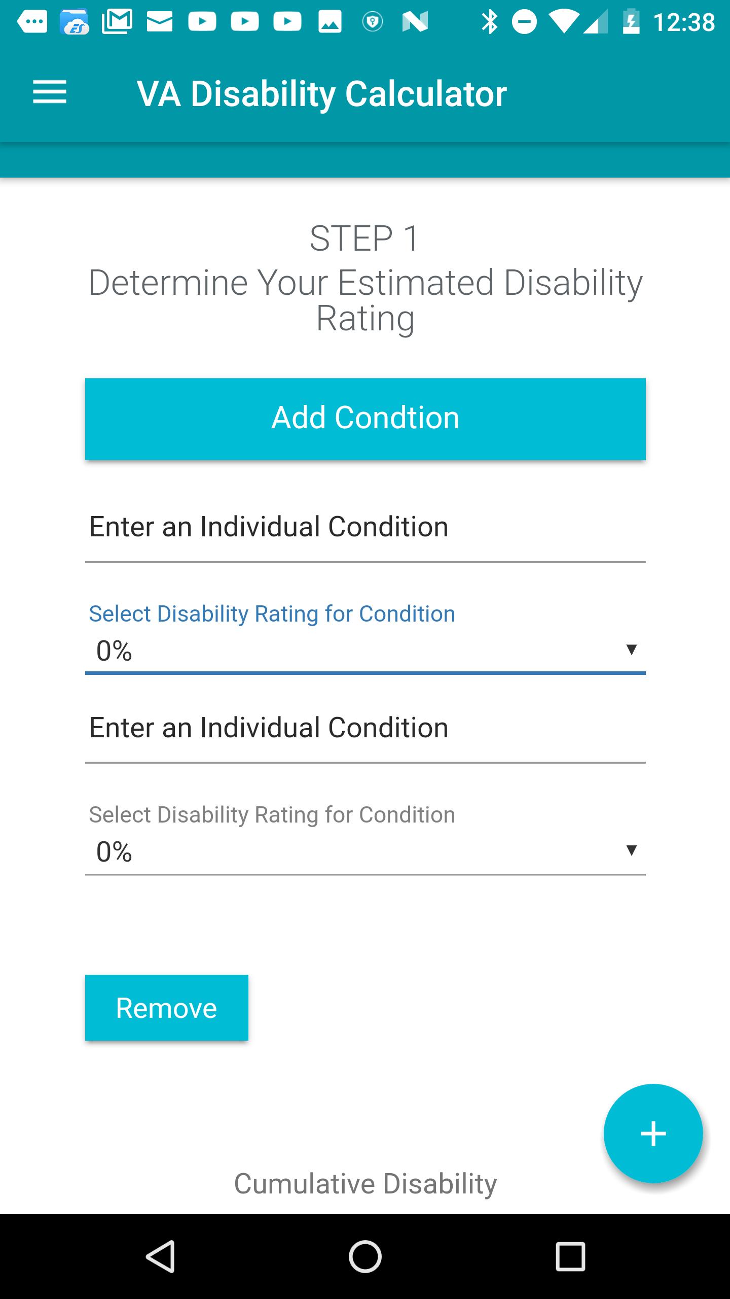 VA Disability Rating &  Compensation Calculator for Android ...