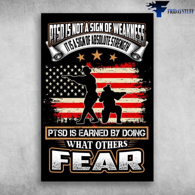 We Are American Veterans Ptsd Is Not A Sign Of Weakness Canvas, Poster ...