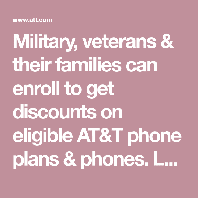  What Is The Military Discount For At& t